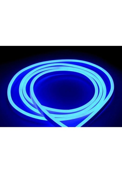 Neon Led Şerit 5metre Mavi Led Zincir Bandı Hortum Esnek Dekoratif Aydınlatma Işık 12v 10w 1. Gen.