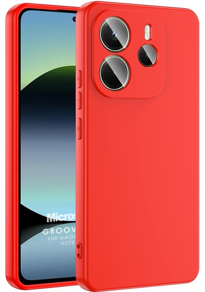 Microsonic Xiaomi Redmi Note 14 5g Kılıf Groovy Soft Kırmızı -