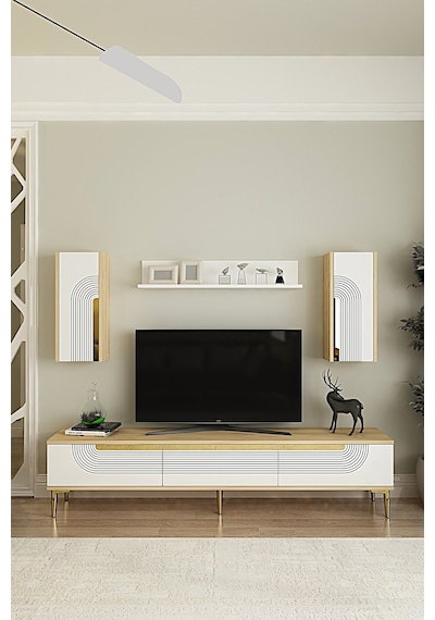 Tvr1803dbs - Meyra Tvr180 Ünitesi Takım Safirmeşe-beyaz-sılver 180cm Safirmeşe-beyaz-sılver