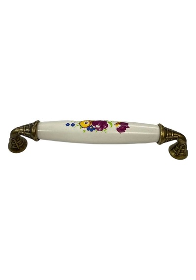 Mey İthalat Klasik Silindir Kulp Antik Sarı 128 Mm