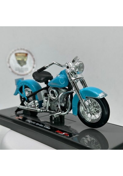 Harley Davidson 1953 Fl Hydra Halide 1:18 Diecast Maket Motor Metal Model