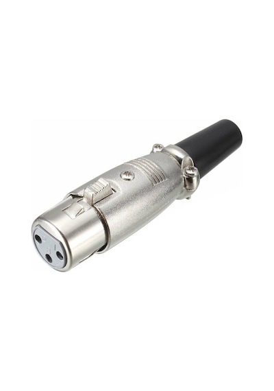 Xlr 3-Pin Dişi Lehim Tipi Metal Enstrüman Konnektörü