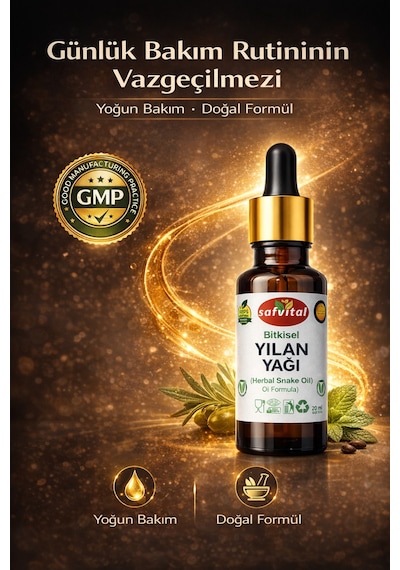 Safvital Yılan Yağı Essential Aromatic 20 Ml - Saç Dökülme Karşıtı Bakım Formülü Snake Oıl 20ml