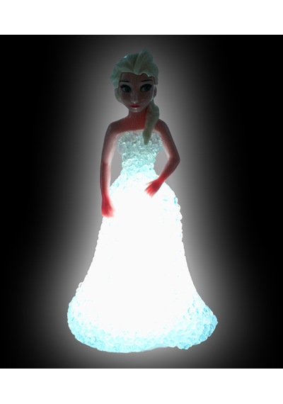 Frozen Renk Değiştiren Led Işıklı Lamba 16x9cm - Beyaz,1 Adet