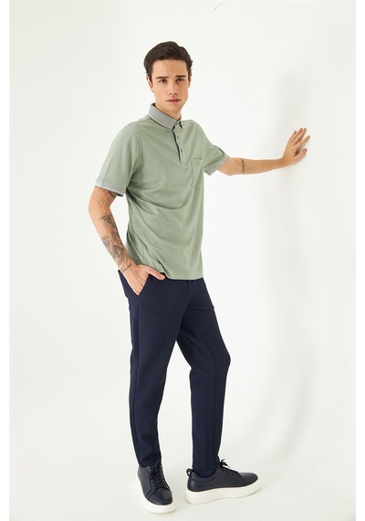 Haki Polo Yaka T-shirt Haki