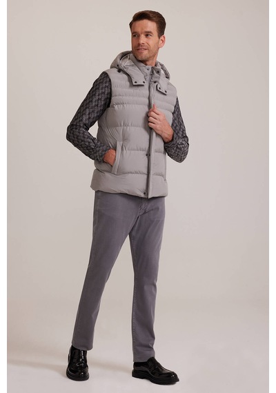Ysf Erkek Gri Regular Fit Yelek