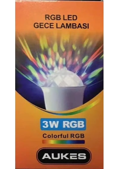 Rgb Led Gece Lambası Şeffaf