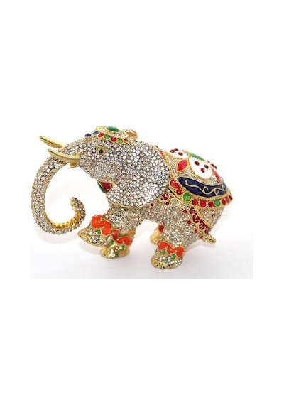 Swarovski Taşlı Tekli Fil Figürü Model 6