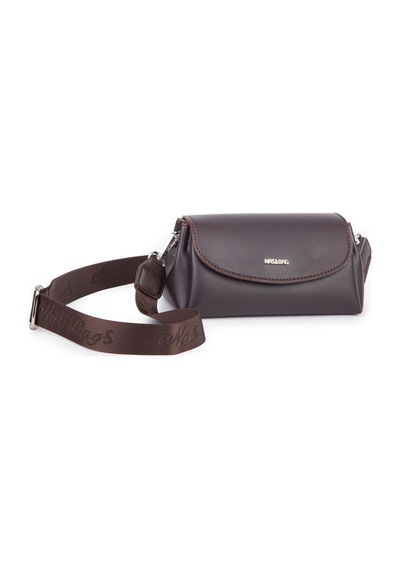 Nas Bag Kadın Mini Sade Şık Omuz Ve Postacı Çapraz Çanta En 20 Cm Boy 10 Cm Kahve