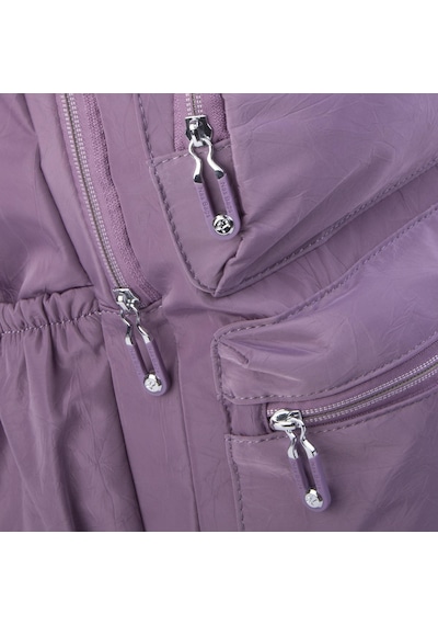Nas Bag Unisex Büyük Boy Su Geçirmez Waterproof Hafif Sırt Çantası Mor