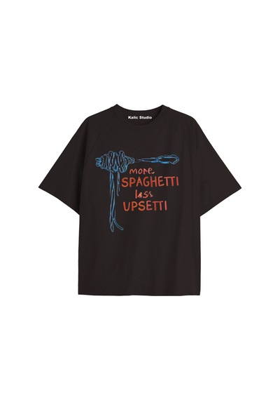 Kalic Studio Unisex More Spaghetti Tshirt Siyah