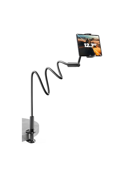 Bix Saiji Ivy 4 Tablet Tutucu Yatak Ve Masa İçin 360 Dönebilir Ayarlanabilir Tablet Standı Siyah