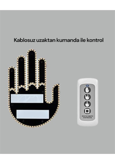 Yüksek Görünürlüklü Otomobil Işığı 3 Modlu Led Arka Cam Aksesuarı, Pratik Ve Eğlenceli Açık Mavi