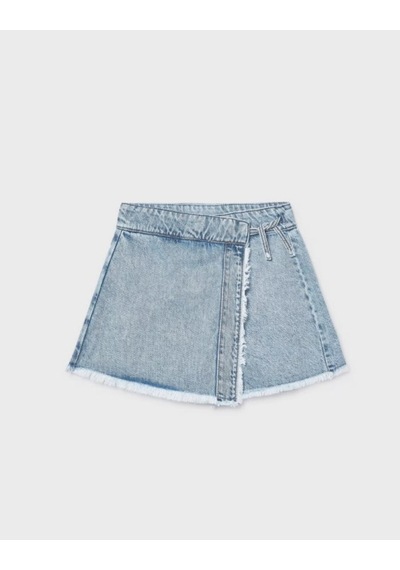 Kız Çocuk Denim Şort Etek 6903 Mavi