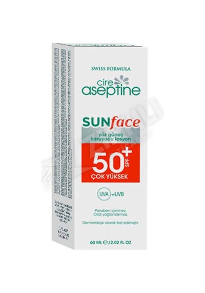 4 Adet Cire Aseptine Sun Güneş Koruyucu Yüz Spf50+ Losyon 60 Ml