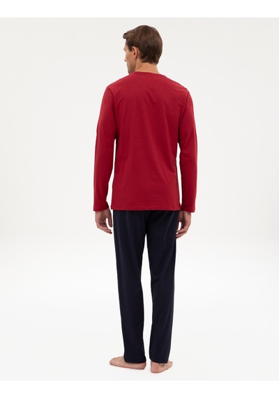 Pierre Cardin Erkek Bordo Pijama Takım 50322634-900 Bordo