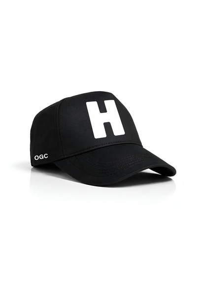 Ogc H Harfi Unisex Şapka Siyah