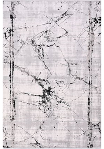 Çam Halı Crea Plus Stone Roxanne 17103 Gri Siyah Modern Desenli Makine Halısı