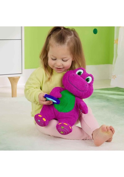Fisher Price Barney Duyusal Peluş 32 Cm Hyg89