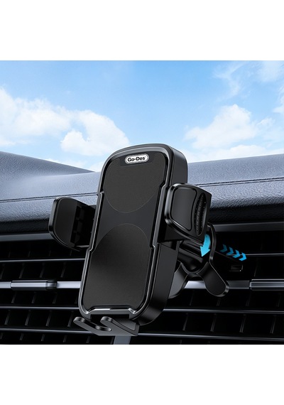 Go Des Gd-hd265 360 Derece Dönebilen Yarı Otomatik Araç Telefon Tutucu Siyah