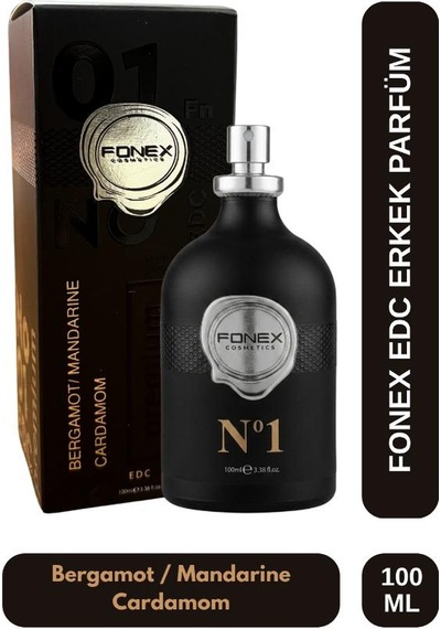 Fonex No:1 Edc Erkek Parfüm 100 Ml Bergamot & Mandarine Cardamom Çiçek - Meyve
