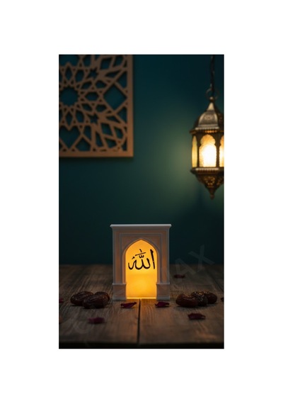 Mihrab Temalı Işıklı İslami Dekor Ramazan Ayına Özel Aydınlatma Mihrab - 835880854