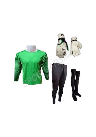 Evox Kaleci Forma,Pantolon,Lüx Çorap,Kaleci Eldiveni Set-Turuncu