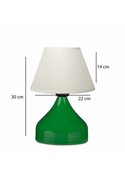 Homing Milano Retro Yeşil Abajur 241816 Krem