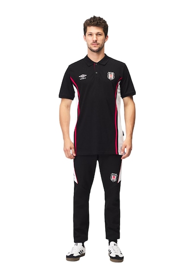 Beşiktaş Lisanslı Siyah Polo Yaka T-shirt 03-siyah