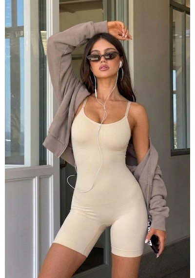 Fit Women Kadın ı Ten Premium Askılı Body