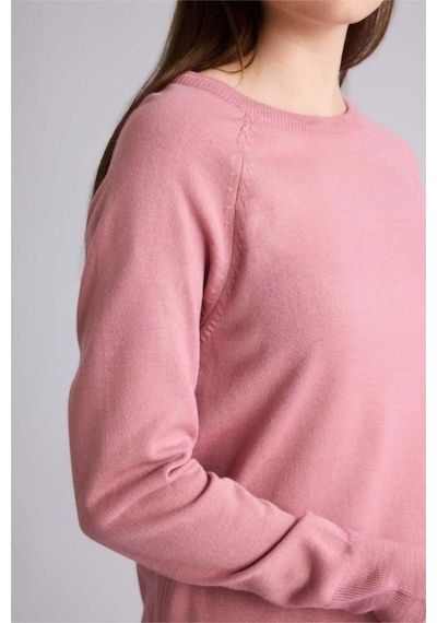 Defacto Relax Fit Bisiklet Yaka Basic Düz Triko Kazak I6913az25wnpn141 Pembe