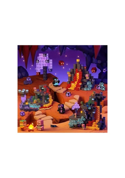 Minecraft Manyetik Küp Blok Volkan Ve Maden Temalı Yapı Taşı 100 Parça