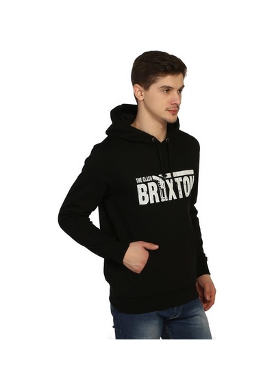 Bant Giyim - Clash Siyah Kapşonlu Erkek Sweatshirt Siyah