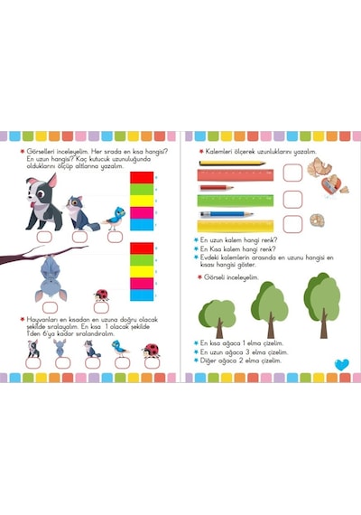 4 - 5 - 6 Yaş Okul Öncesi Matematik Çalışmaları Seti 5 Kitap