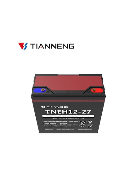 Tianneng Tneh 12-27 Uzun Çevrim Ömrü Siyah Altın Pil Elektrikli Motosiklet 12v 27ah