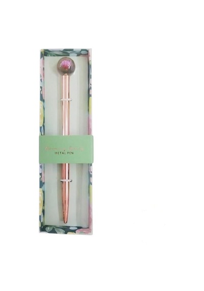 Pyrus Metal Rosegold Çiçekli 1.0 Tükenmez Kalem Sk227078