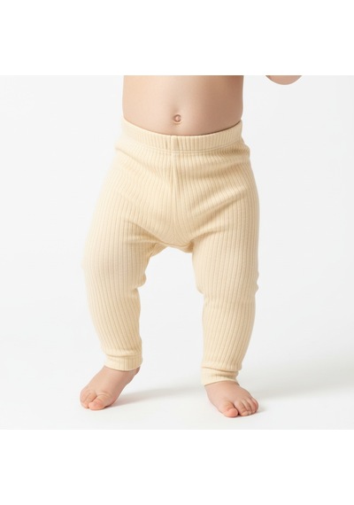 Ürünya Unisex Bebek %100 Pamuklu Fitilli Alt Tulum Bej