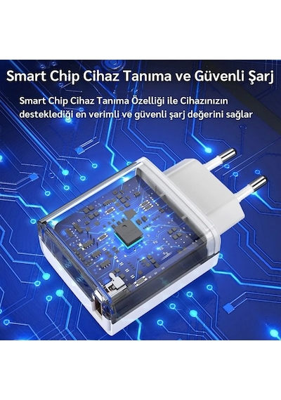 Tonex 67w Usb-a To Type-c Kablolu Şarj Aleti Beyaz