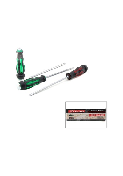 Eltaş Lrd-145 Darbeli Tornavida - 2in1 Çift Taraflı Mıknatıslı Uç Yıldız Ve Düz- 12'li Paket
