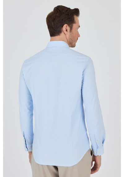 İmza Uzun Kol Düz Bez Ayağı Düğmeli Yaka Cepsiz Pamuklu Casual Slim Fit Gömlek 1004250212 Koyu Mavi İmza Uzun Kol Düz Bez Ayağı Düğmeli Yaka Cepsiz Pamuklu Casual Slim Fit Gömlek 1004250212 Koyu Mavi