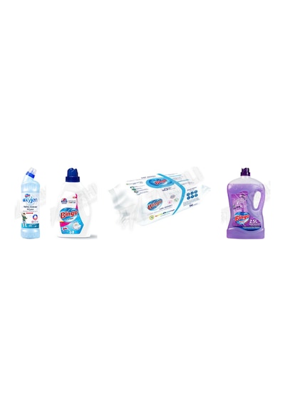 Bingo Oksi Jen 750 Ml + Amber Sıvı Det. 1755 Ml + Yüzey Tem. Havlusu 96'lı + Yüzey Tem. Fresh 2.5 Lt 4'lü Set Diğer