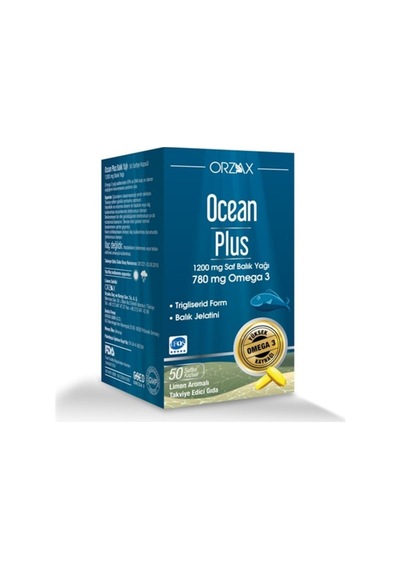 Ocean Plus 1200 Mg Saf Balık Yağı 50 Kapsül