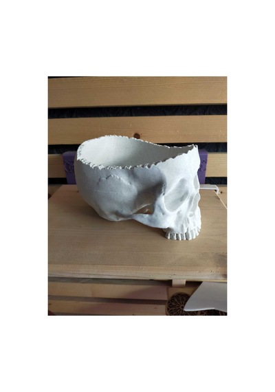Halloween Kafatası Şekerlik / Meyve Kasesi