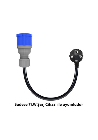 Truwatt Ztd332 Ev Tipi Elektrikli Araç Dönüştürücü Adaptörü 3x32a/220v 50cm