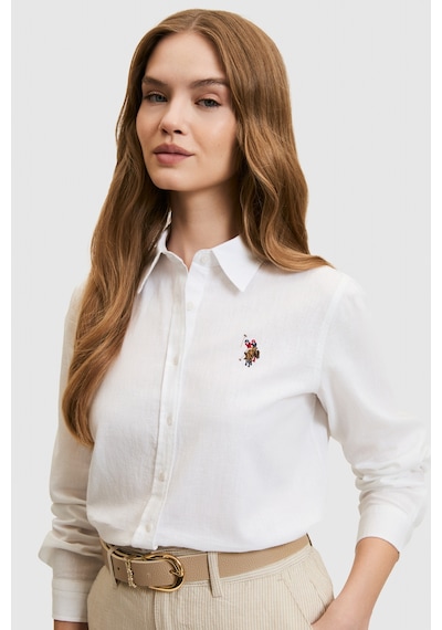 U.S. Polo Assn. U.s. Polo Assn. Kadın Beyaz Gömlek Basic 50320204-vr013