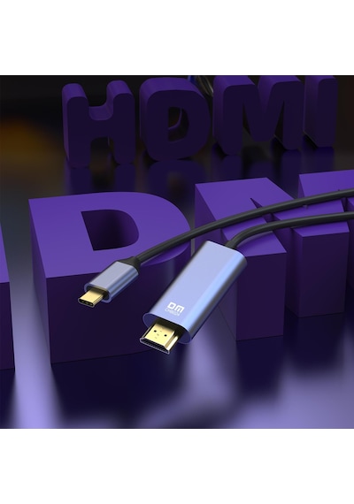 Dm Chb024 Type C To Hdmı 4k 30hz Dönüştürücü Kablo 1 8 Metre