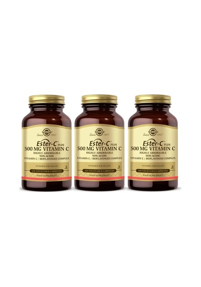 Solgar Ester-C 500 MG Takviye Edici Gıda 100 Kapsül 3 Adet