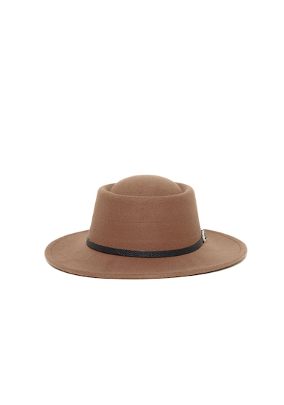 Berellini Kaşe Kaşmir - Unisex Geniş Fotör Taba Bej