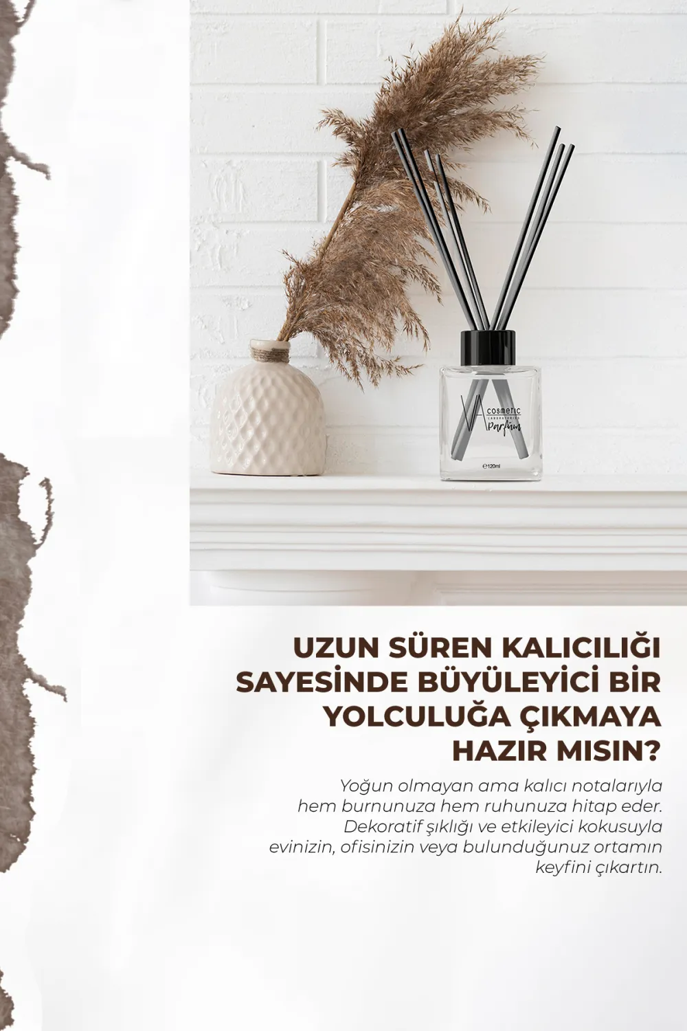 Va Cosmetıc Siyah Vanilya Çubuklu Oda Kokusu 120 Ml Siyah Vanilya