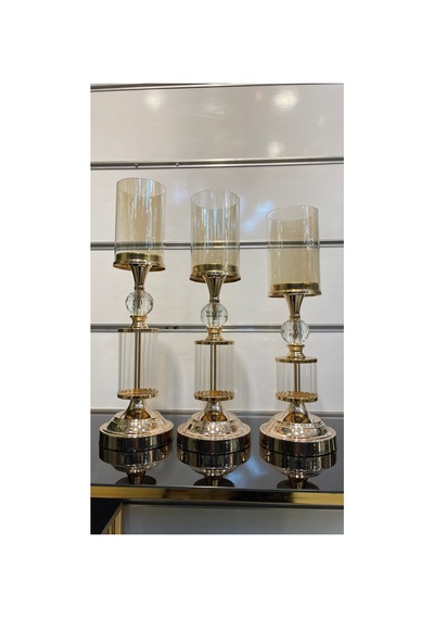 Kristal Mumluk Şamdan Bronz - 663538933 Bronz - 663538933 Bronz